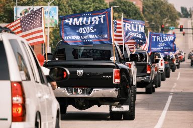 Donald Trump, Des Moines, parade