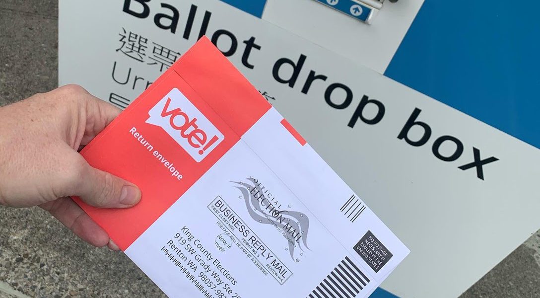 mail-in ballot, ballot, drop off