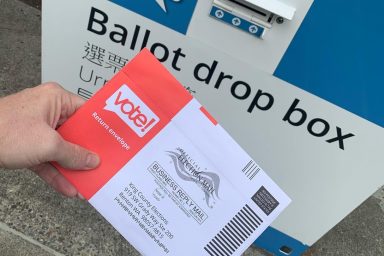 mail-in ballot, ballot, drop off