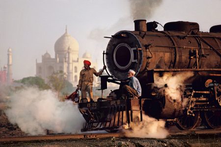 India, train, palace