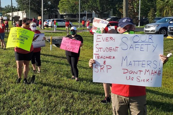 Land O'Lakes, school protest