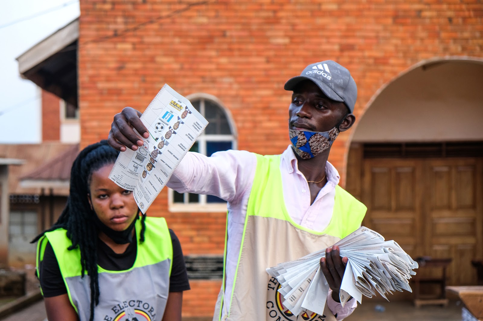 Najjera, Uganda, election staff member