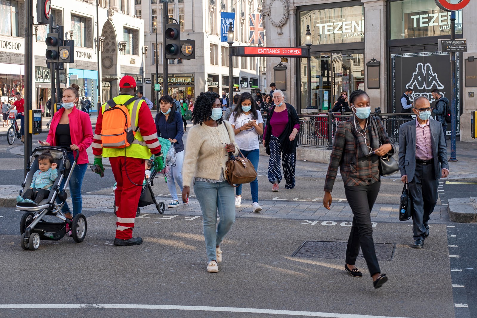 Oxford Circus, London, COVID