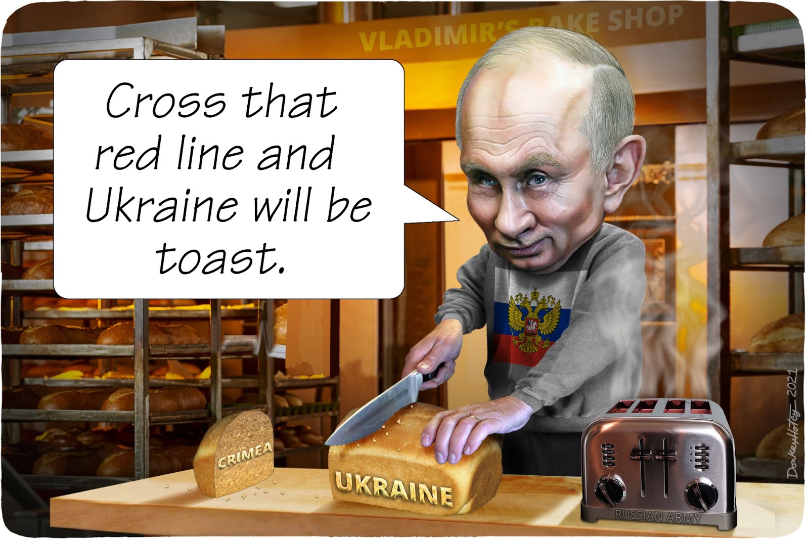 Vladimir Putin, bread, Ukraine