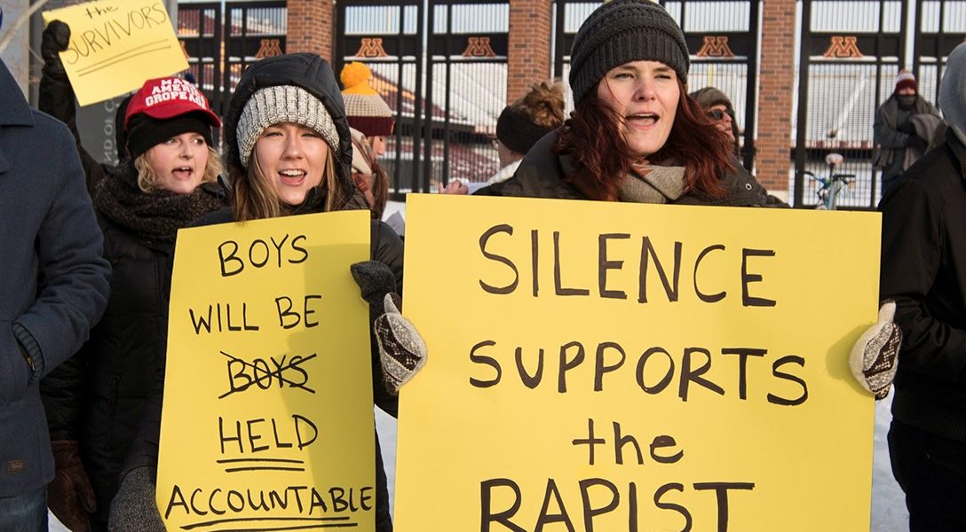 Rally, rape survivors