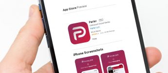 Preview of the Parler App on the Apple Store Website