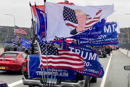 Trump, caravan, New York