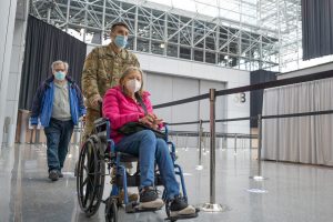 US Army, wheelchair, vaccination