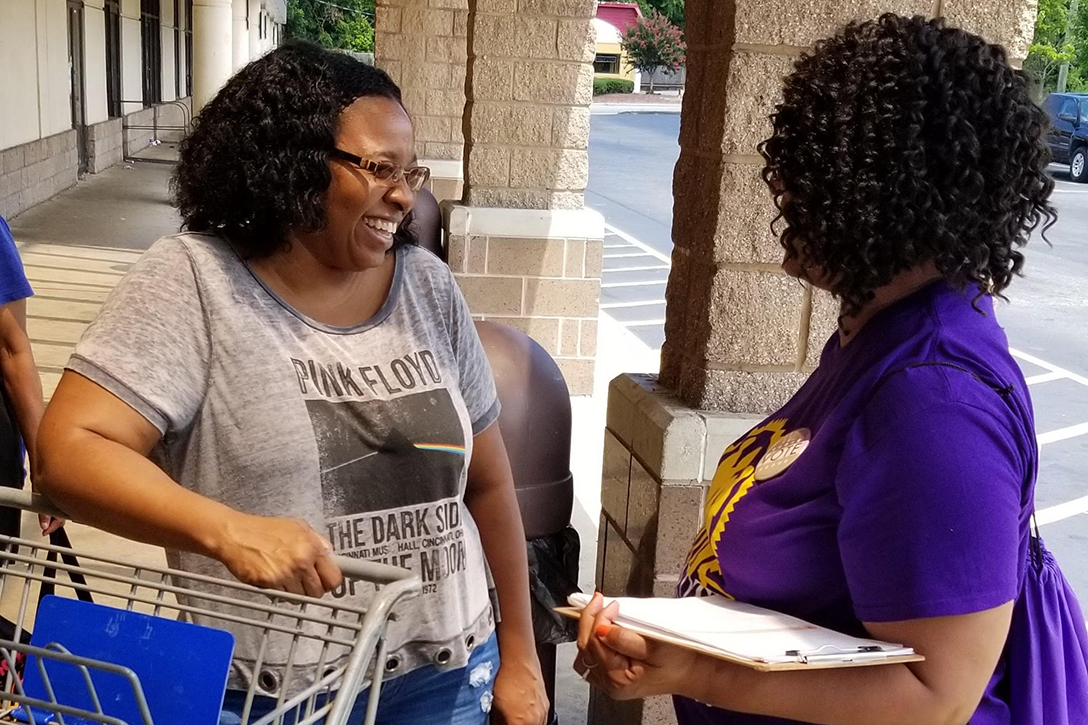 Women Engaged, voter registration