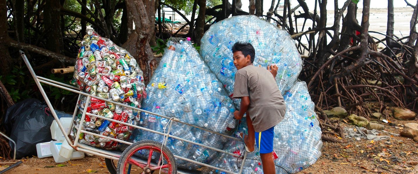 Coca-Cola, plastic waste, paper bottle trial, recycling
