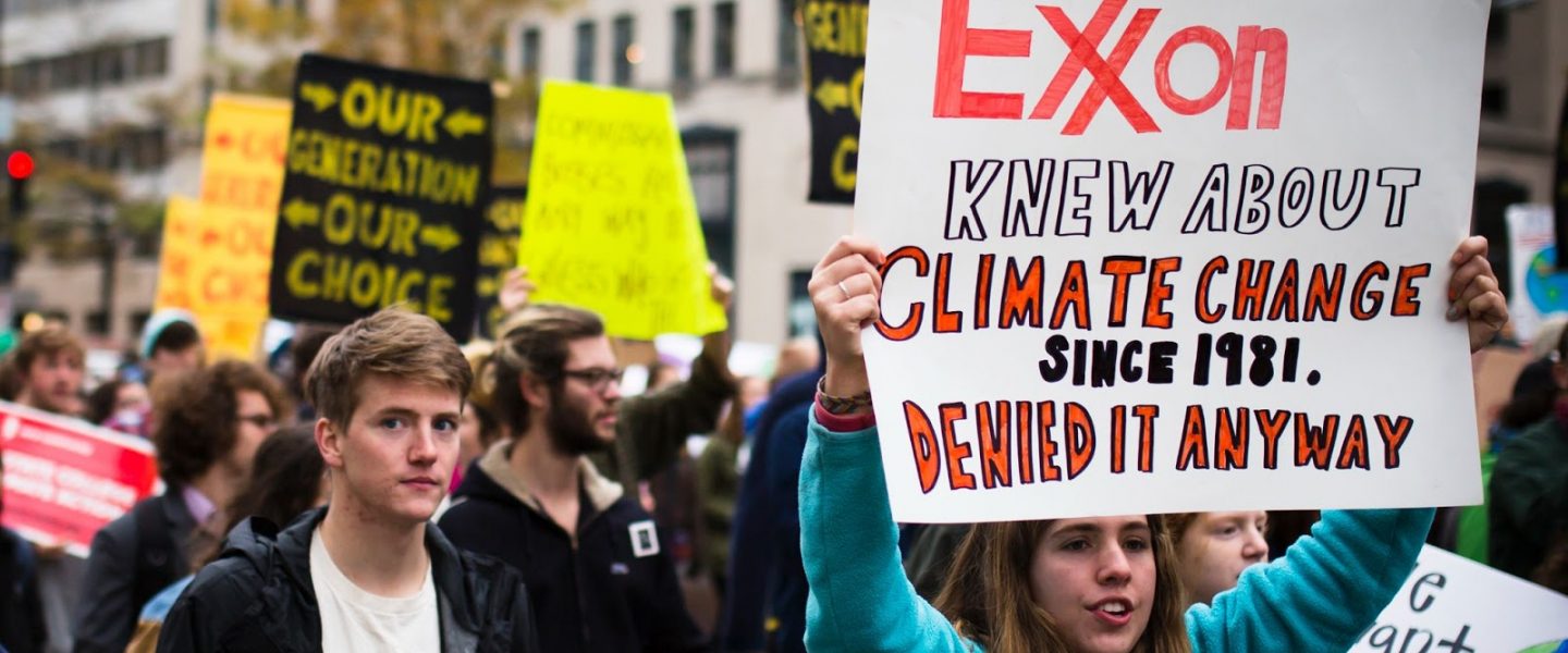 Exxon knew, protest