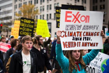 Exxon knew, protest