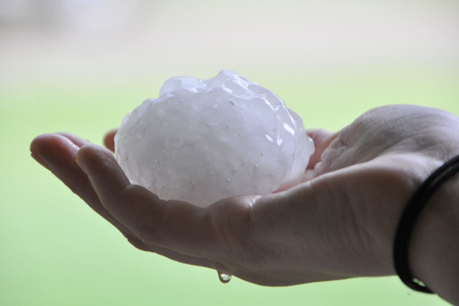 hailstones, hand