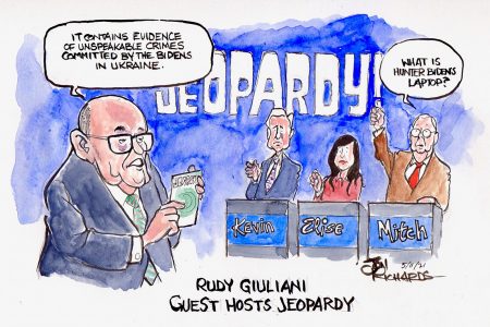 Rudy Giuliani, Elise Stefanik, Kevin McCarthy, Mitch McConnell, Jeopardy