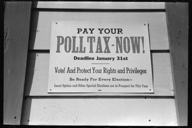 PAY YOUR POLL TAX - NOW!