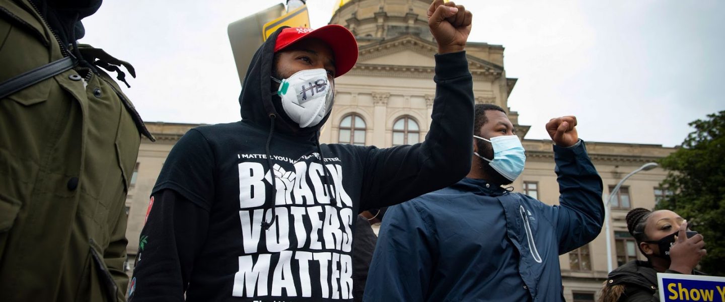 Voter suppression, protest, Atlanta