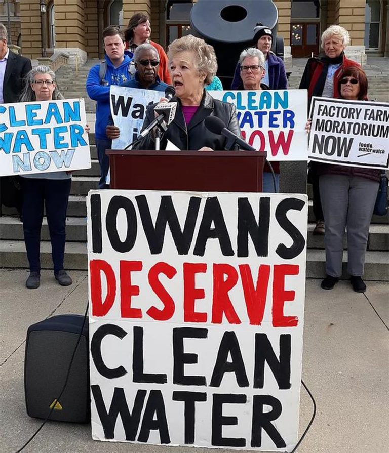 Iowa Citizens for Community Improvement, protest