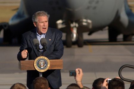 George W Bush, war on terror, Charleston