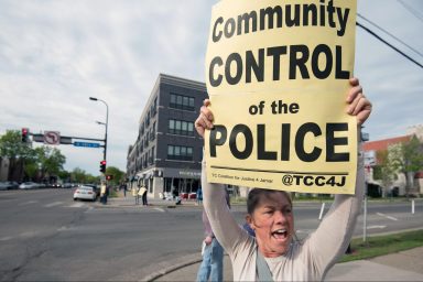 sign, Community Control of the Police, Minneapolis