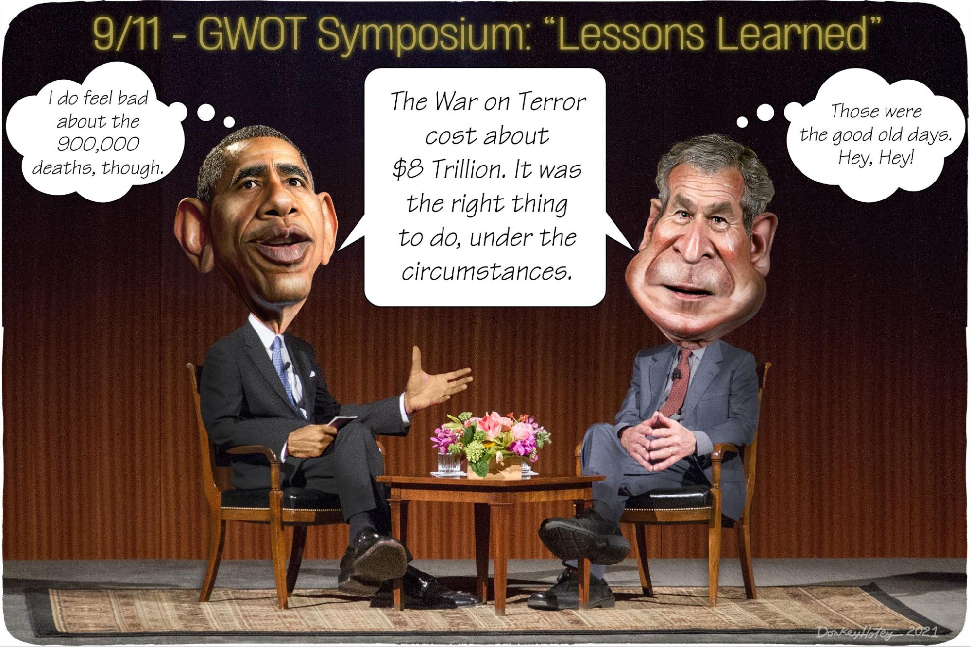 Barack Obama, George W. Bush, 9/11, terrorism