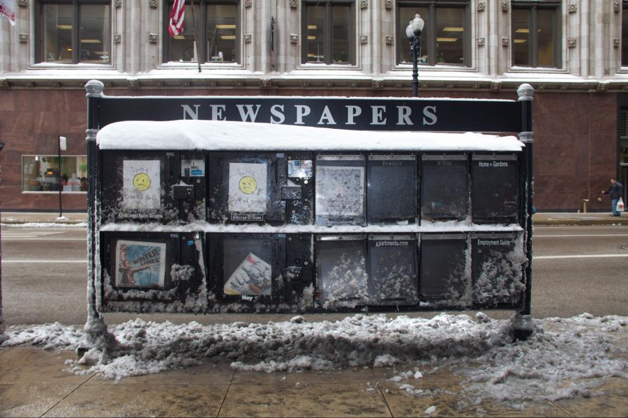 Newspaper boxes, Chicago