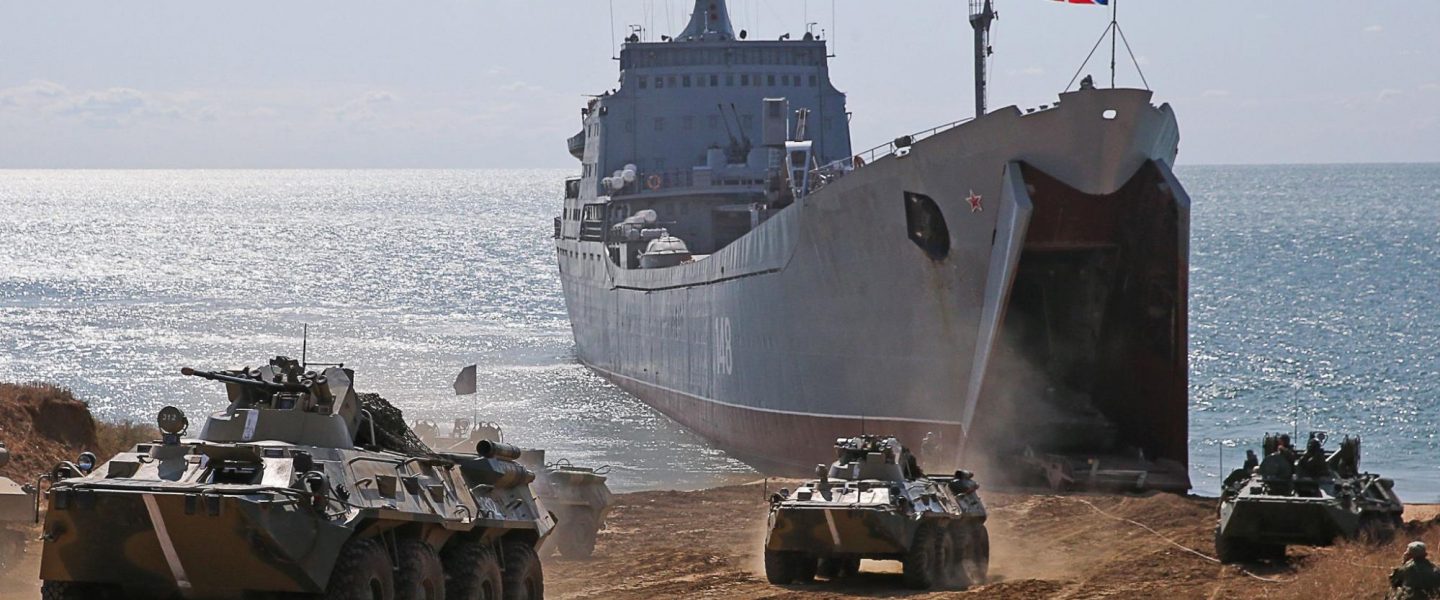 Russian Navy, Opuk, amphibious landing