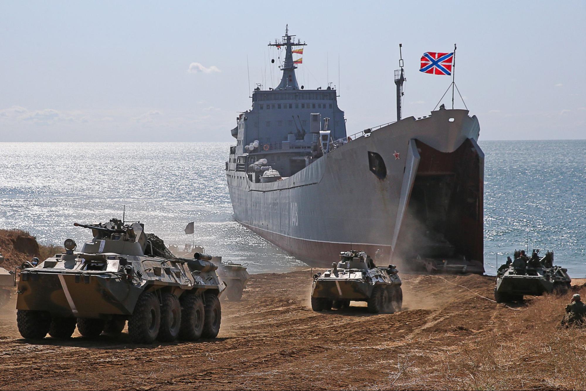 Russian Navy, Opuk, amphibious landing
