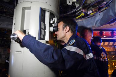 Emmanuel Macron, submarine