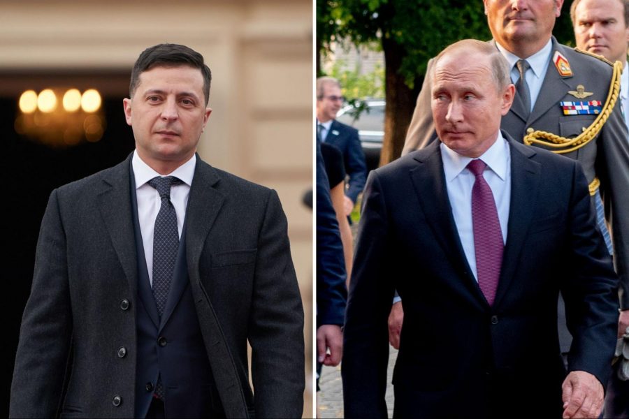 Volodymyr Zelensky, Vladimir Putin