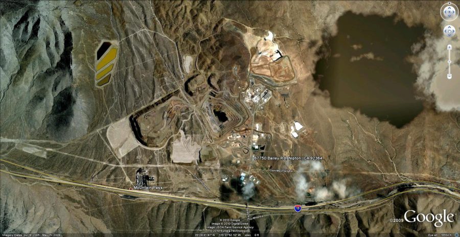 Molycorp Minerals Mine, map