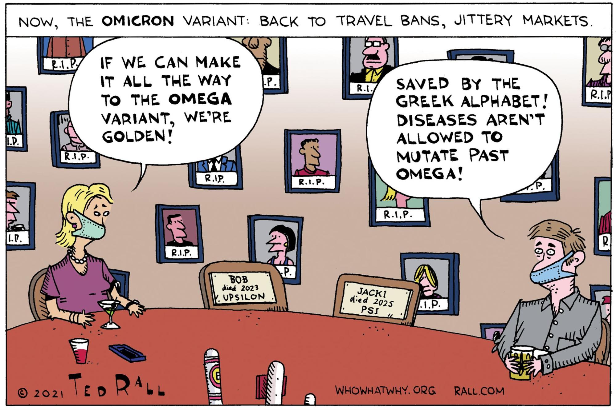 Ted Rall, COVID, Omicron Variant
