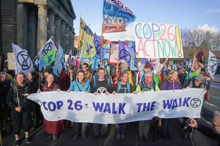 Glasgow, Scotland, protest, COP26