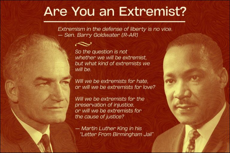 Barry Goldwater, Martin Luther King Jr, extremism