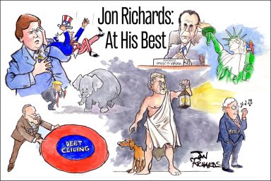 Jon Richards, cartoons