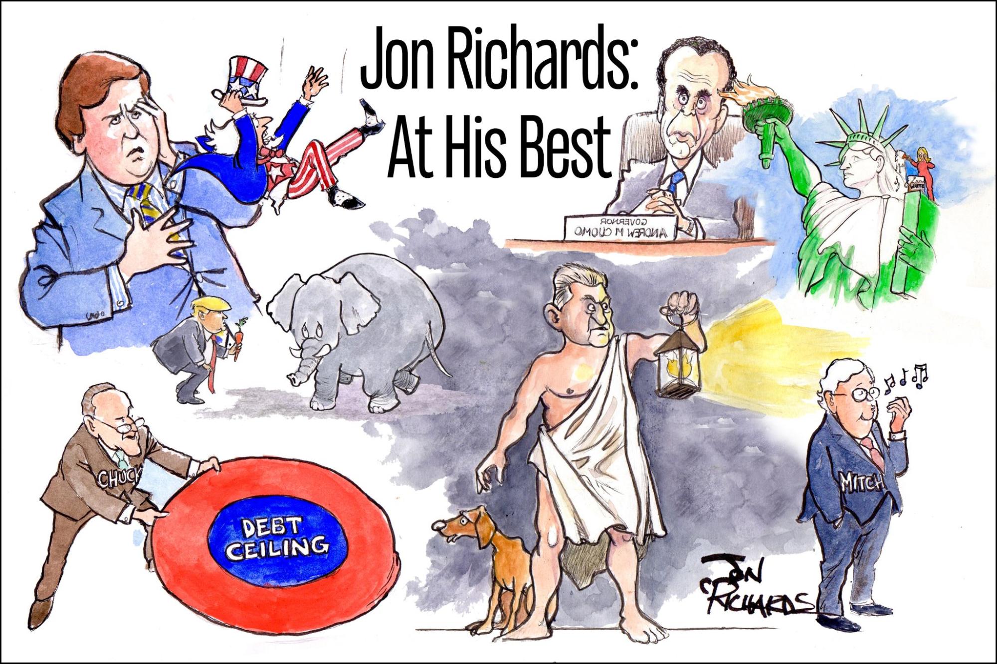 Jon Richards, cartoons