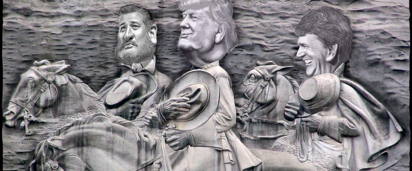 Donald Trump, Ted Cruz, Tucker Carlson, Stone Mountain