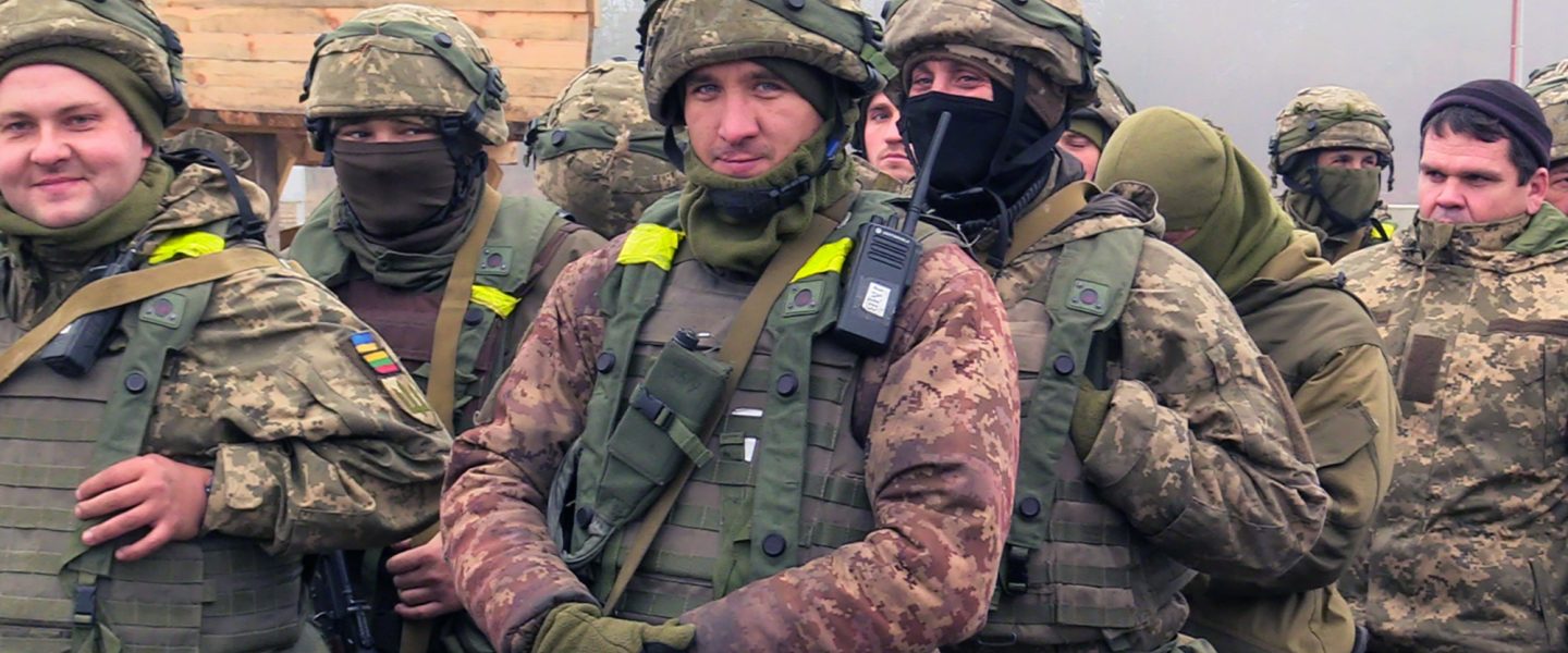 Ukrainian, servicemen, training, Yavoriv, base