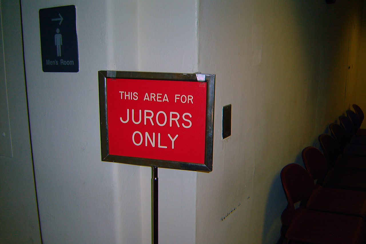 jurors only, sign