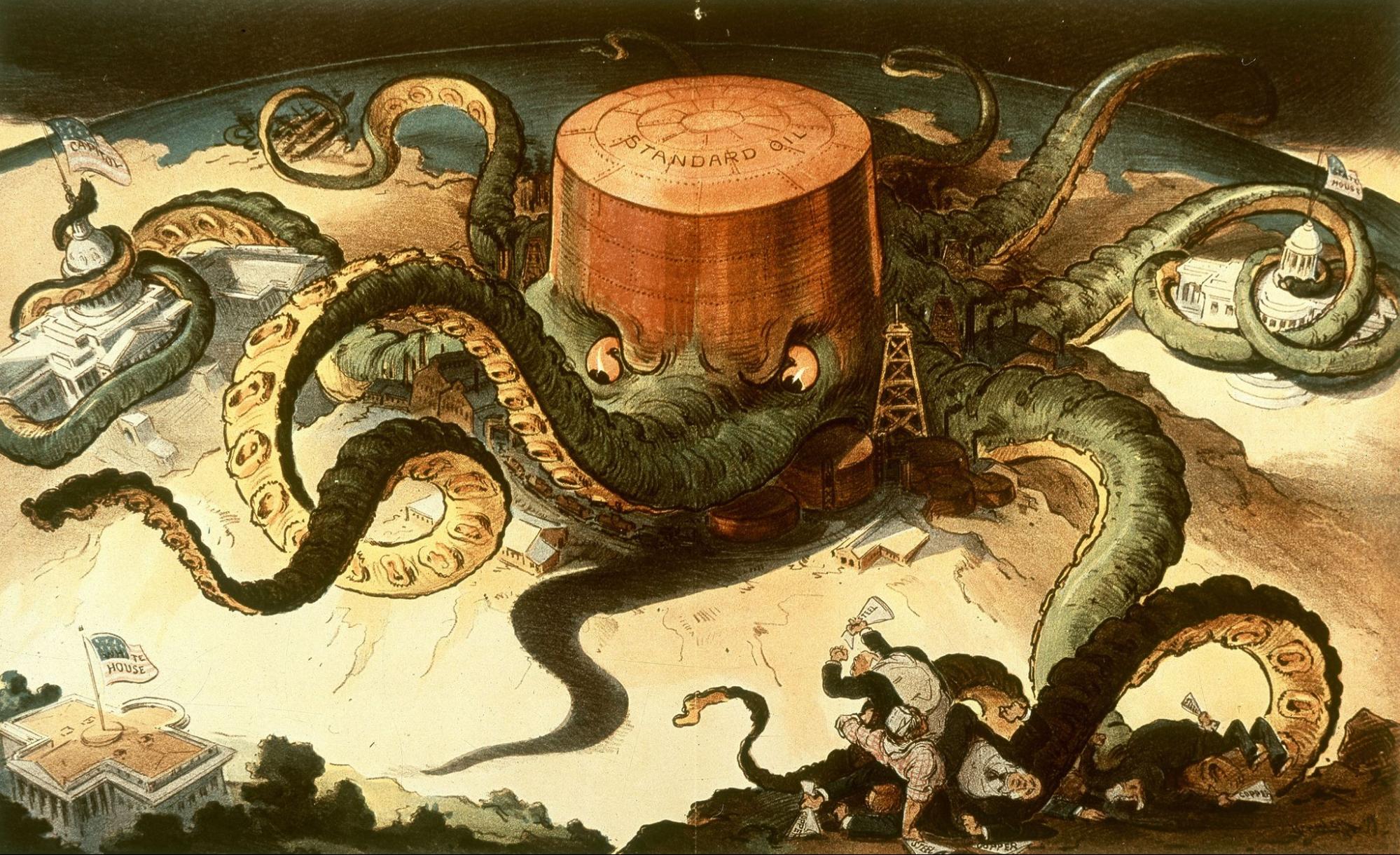 Standard Oil, octopus, Puck