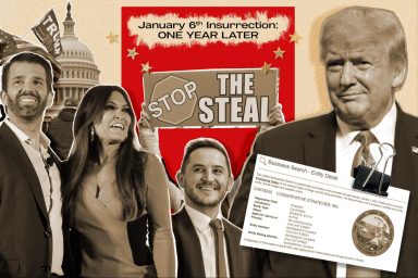 Donald Trump Jr, Kimberly Guilfoyle, Donald Trump, Taylor Budowich, Stop the Steal