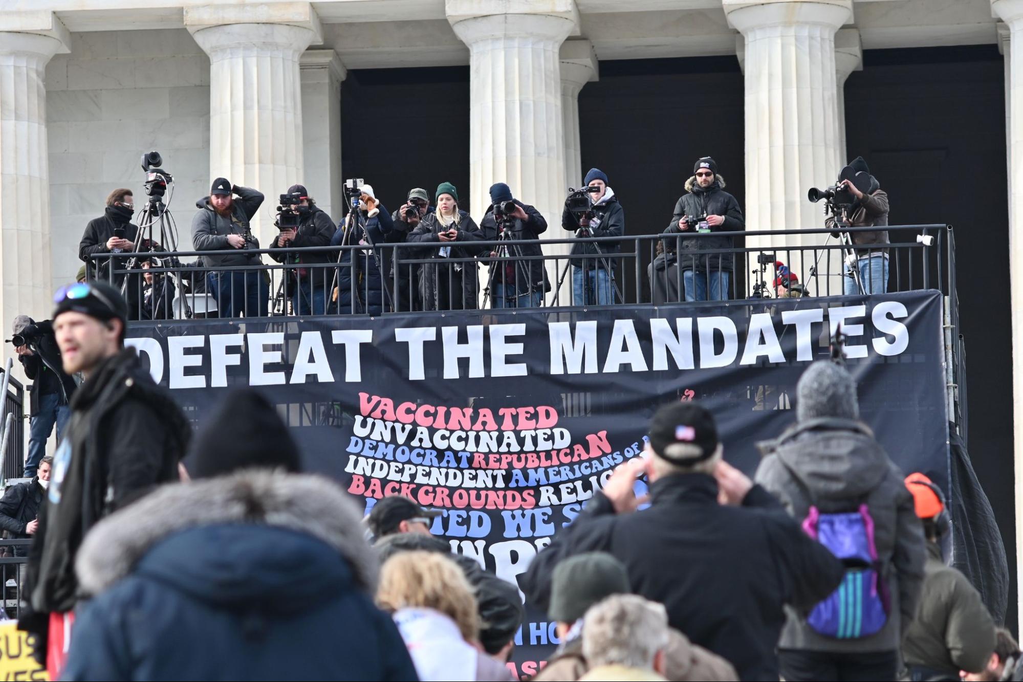 anti-vaccine mandate, protest, Washington, DC