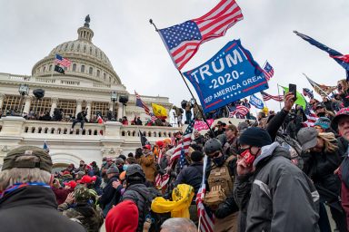 Donald Trump, supporters, storm, Capitol