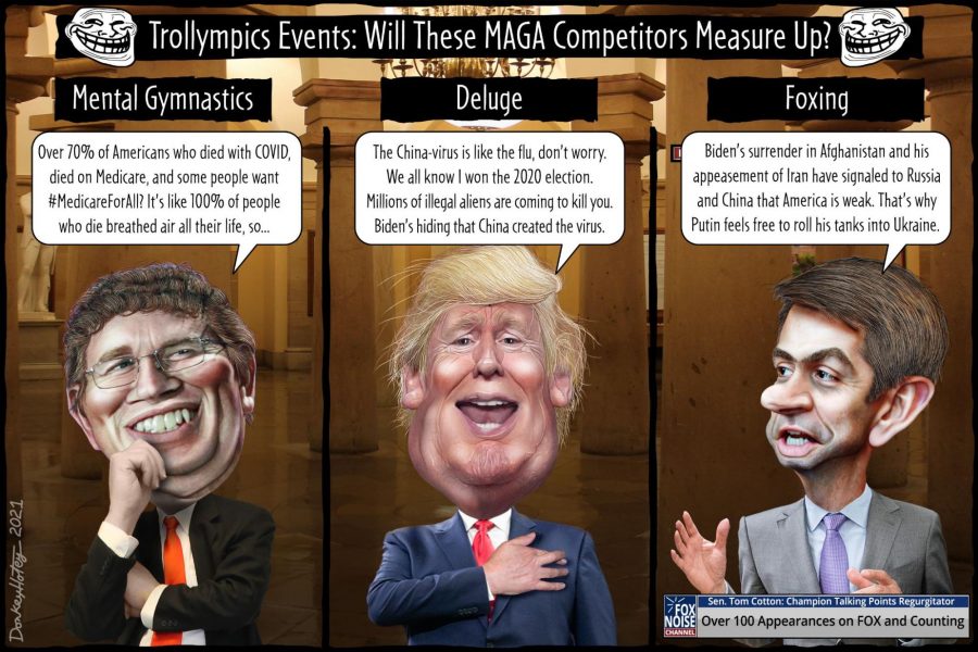 Thomas Massie, Donald Trump, Tom Cotton, Trolls, Olympics