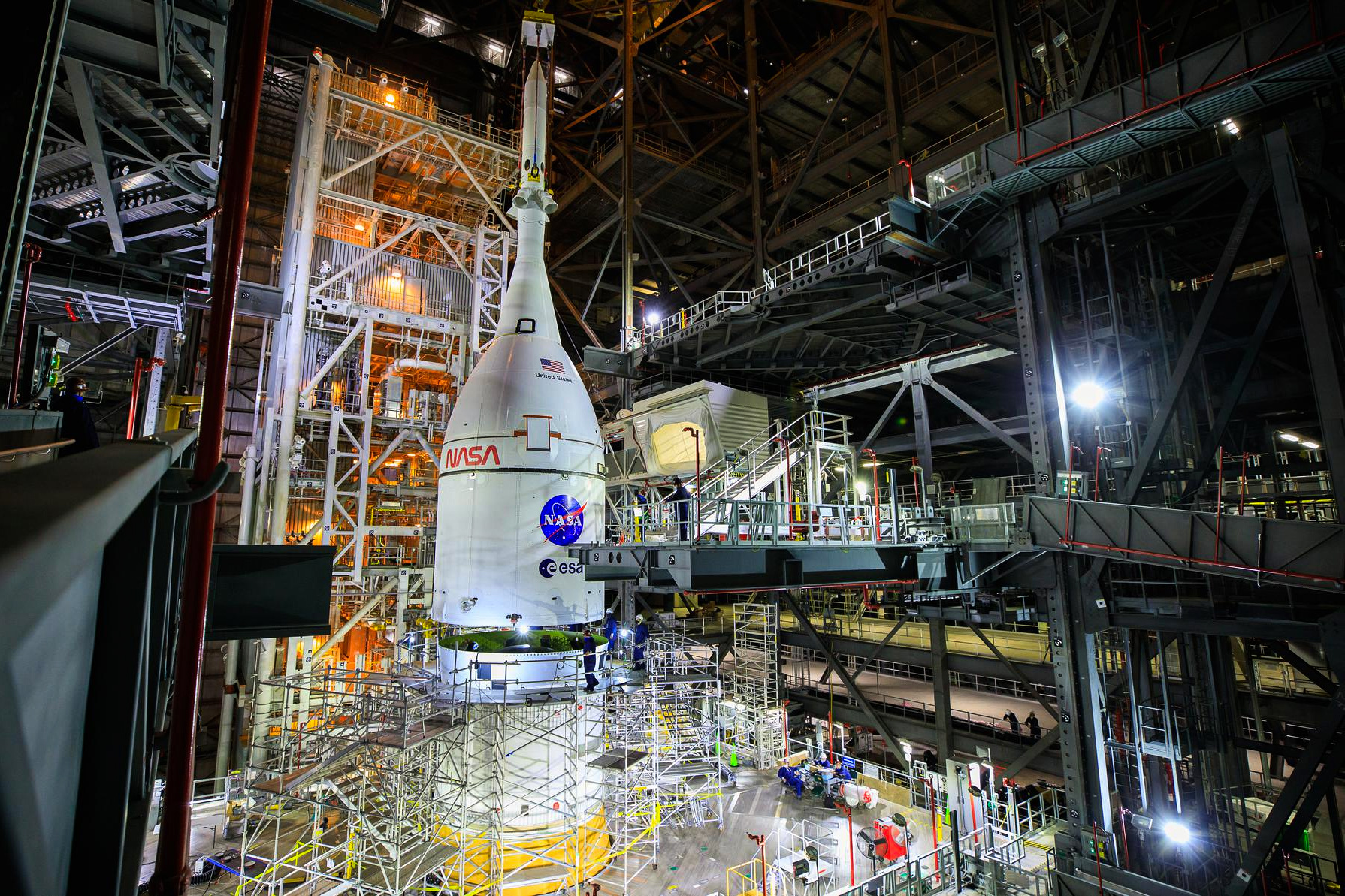 Stacked ‘Mega Moon Rocket’ Is Ready to Roll, NASA Says