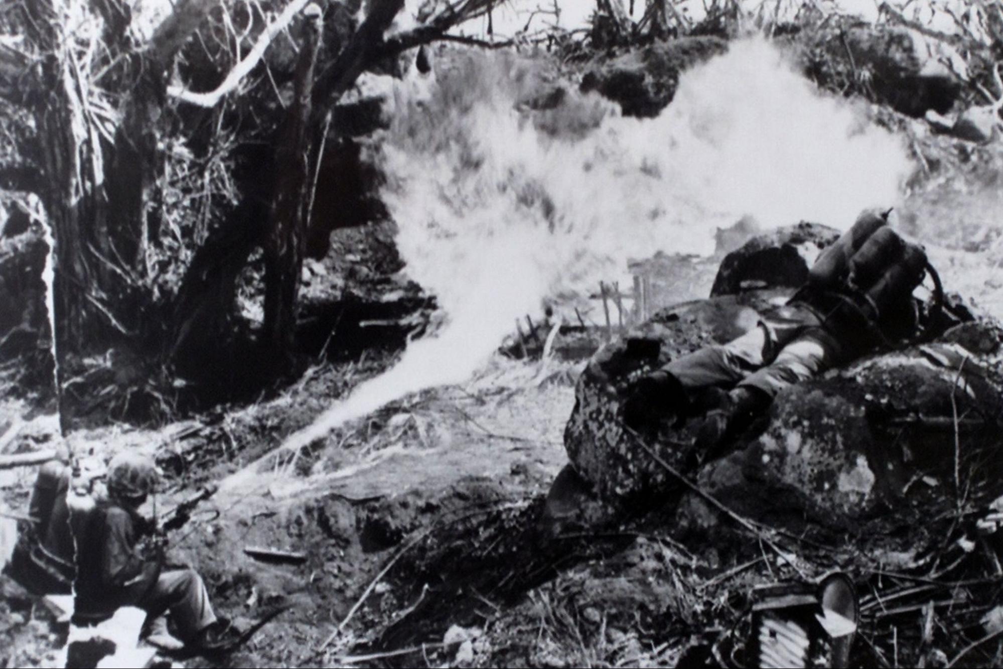 US Marines, deforestation, Tarawa