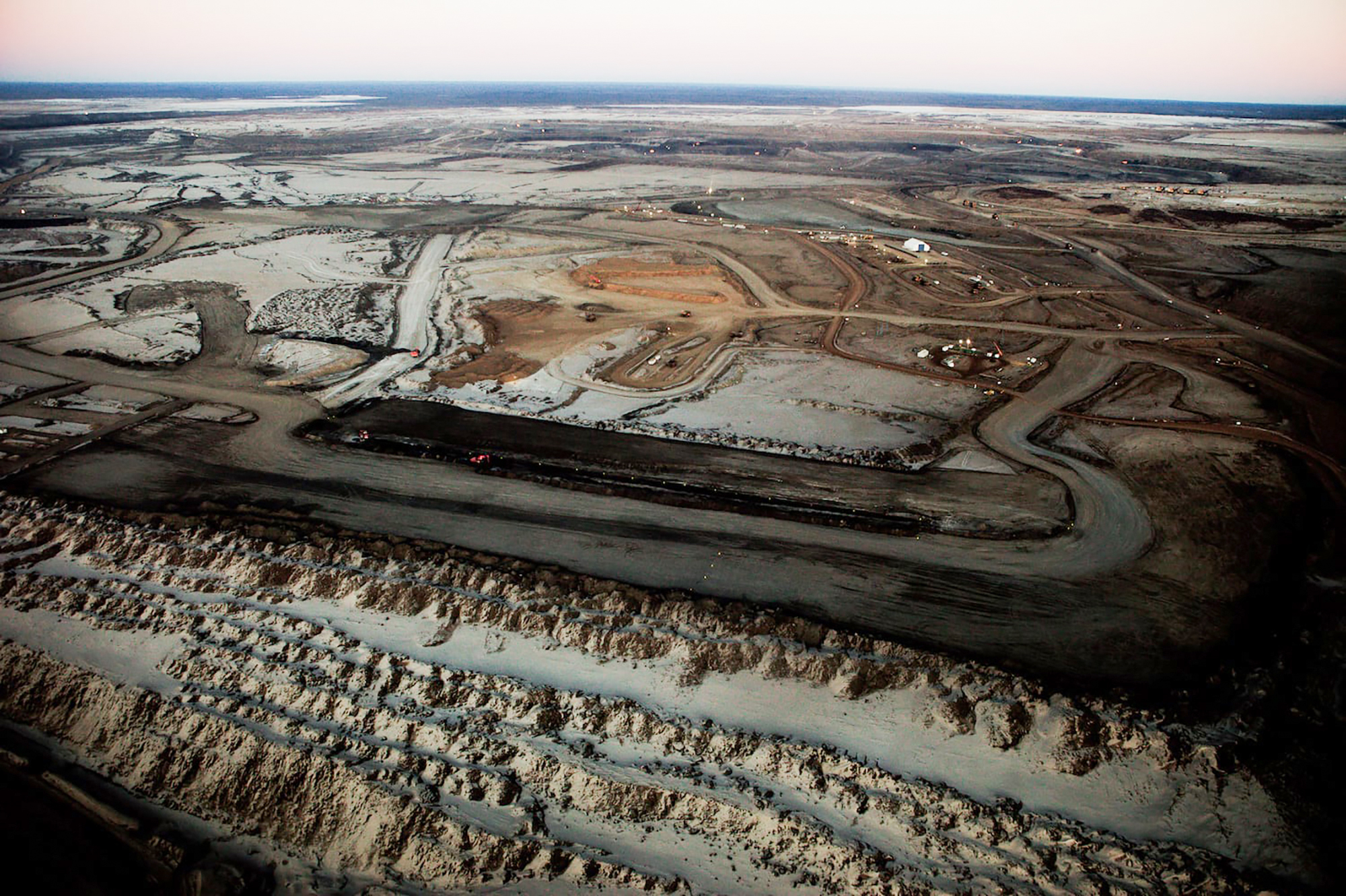 Oil sands, mine, Alberta, Canada