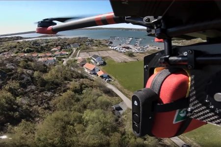 Everdrone autonomous drones, defibrillator, Sweden