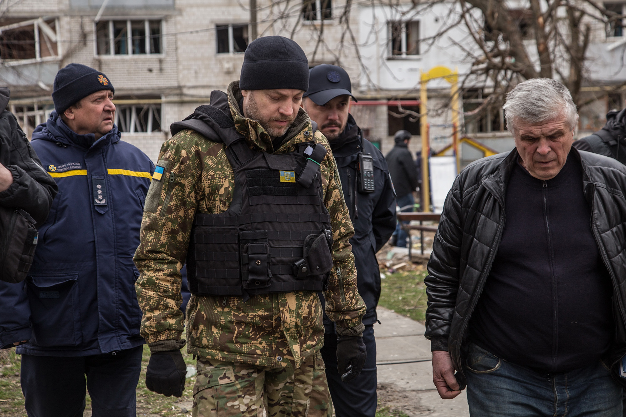 Men, Walking, Talking, War, Ukraine