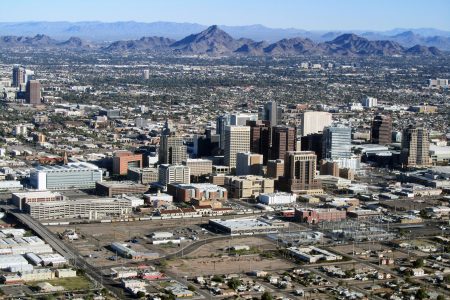 Aerial view, Phoenix, AZ