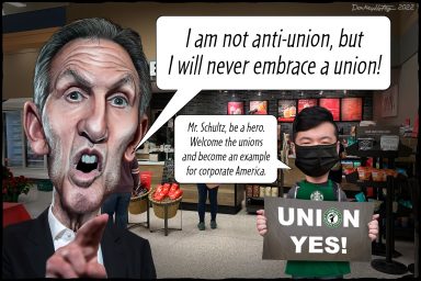 Howard Schultz, Starbucks, union